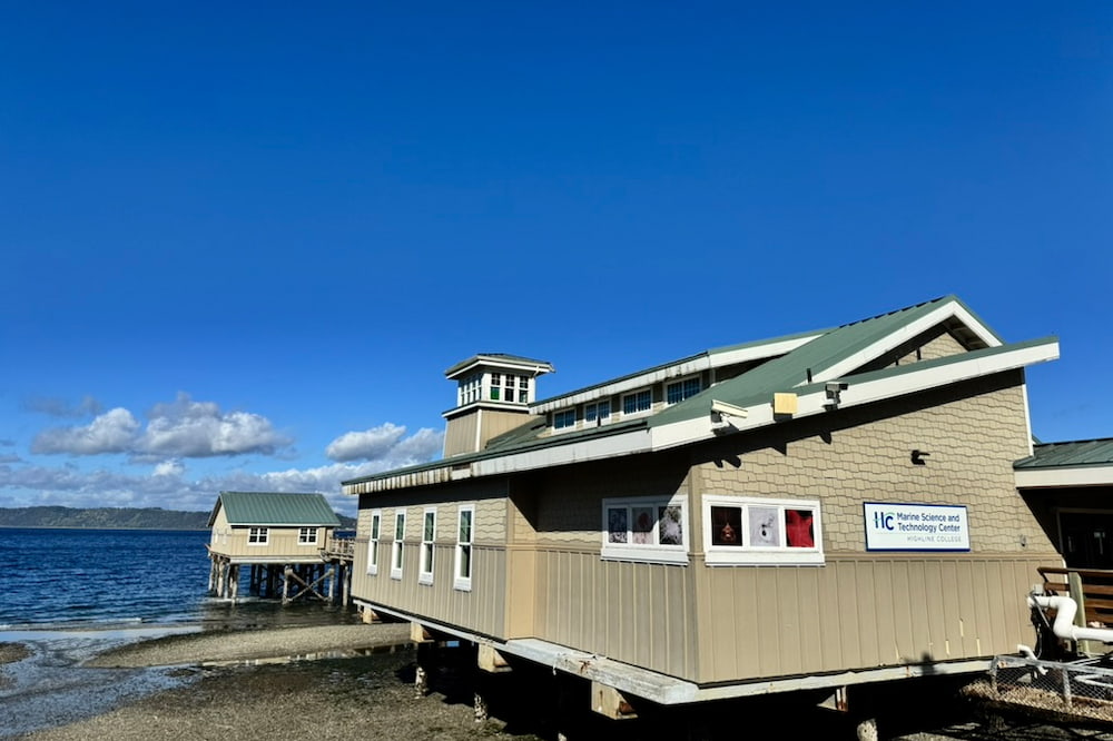 Highline College's Marine Science Center which has a free aquarium open on the weekends.